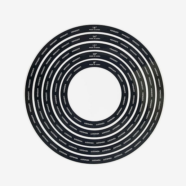 VONGOTT - Mute Ring BLACK 폰거트 뮤트링세트 블랙 8, 10, 12, 14, 16인치 5장세트