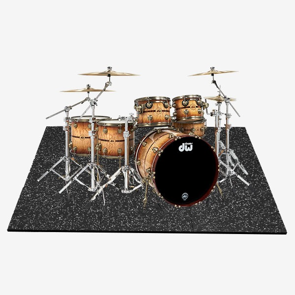 드럼에 특화된 25mm두께 드럼전용 방진매트 VONGOTT ANTI-VIBE16 고압축 5.6kg 중량 냄새없는 100% SBR소재 16장묶음상품 030925